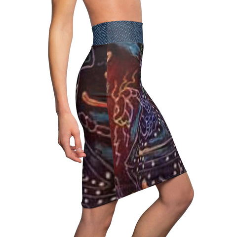 Women's  HIP HOP ART Pencil Skirt (AOP)