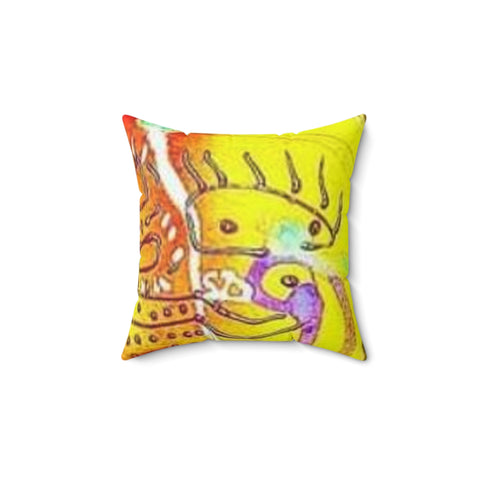 HIP HOP ART Spun Polyester Square Pillow