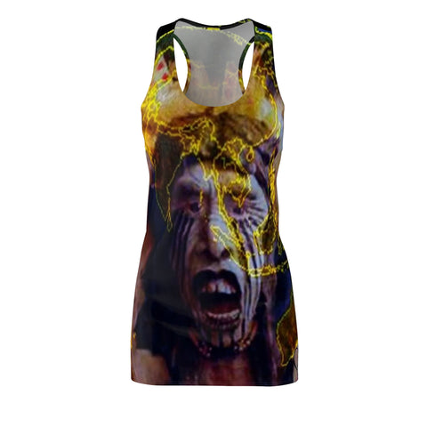 Women's Cut & Sew HIP HOP ART Racerback Dress (AOP)