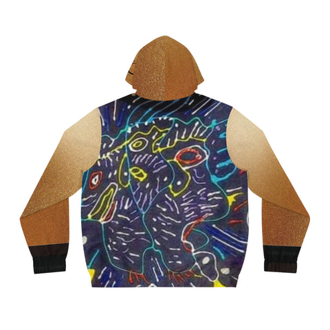 Men's Full-Zip  HIP HOP ART Hoodie (AOP)