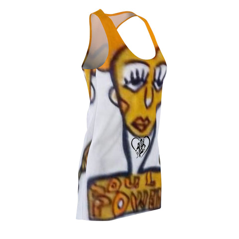 Women's Cut & Sew HIP HOP ART Racerback Dress (AOP)