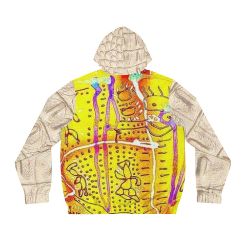 Men's Full-Zip  HIP HOP ART Hoodie (AOP)