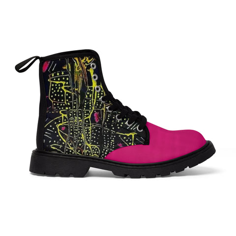 Men's  HIP HOP ART Canvas Boots