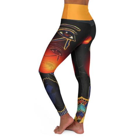 High Waisted  HIP HOP ART  Yoga Leggings (AOP)