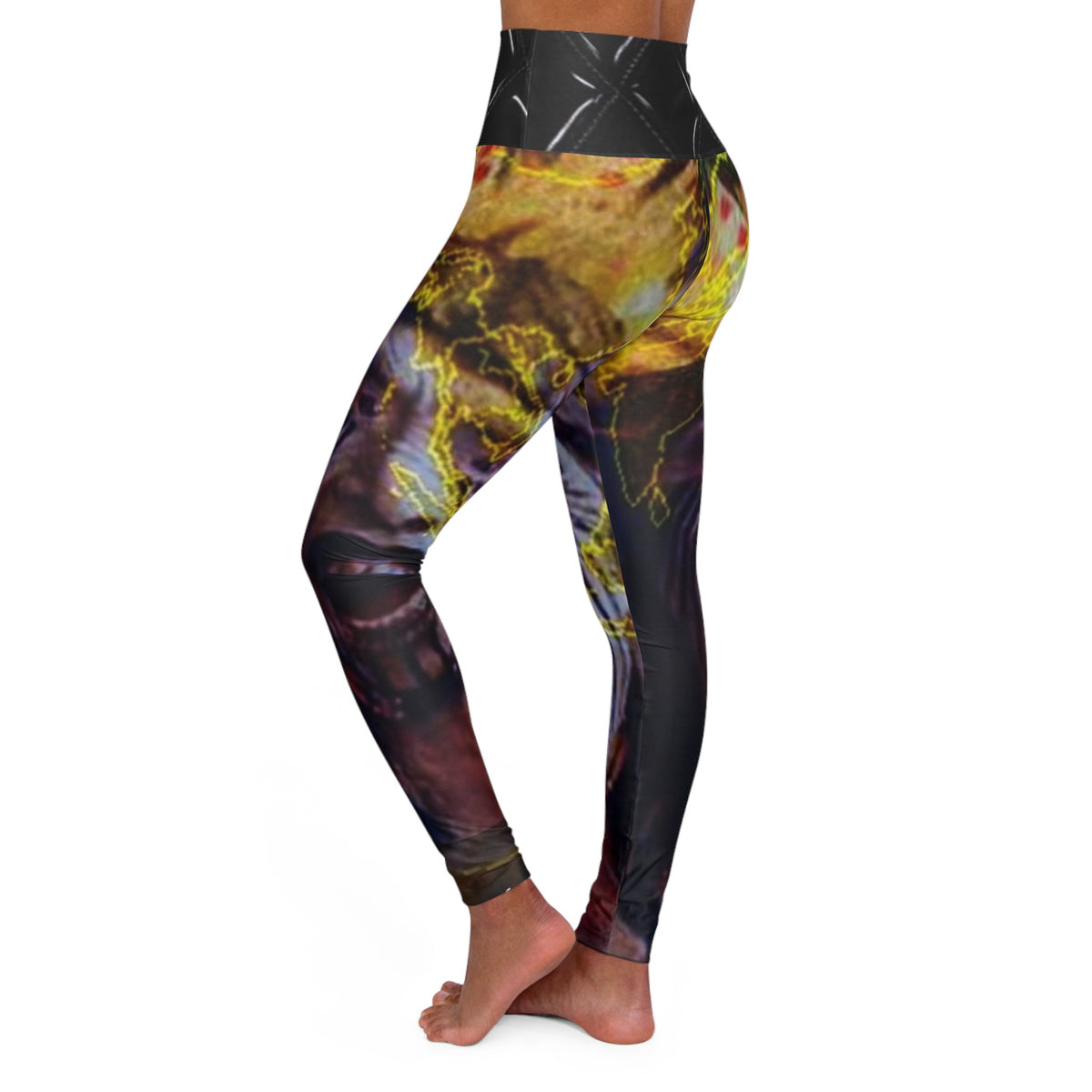 High Waisted HIP HOP ART Yoga Leggings (AOP)