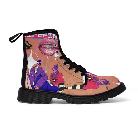 Women's Canvas HIP HOP ART  Boots