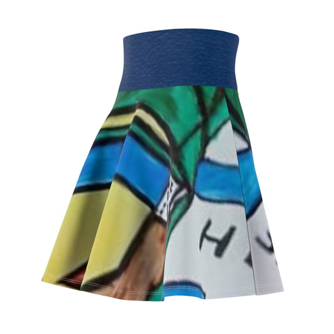 Women's  HIP HOP ART Skater Skirt (AOP)