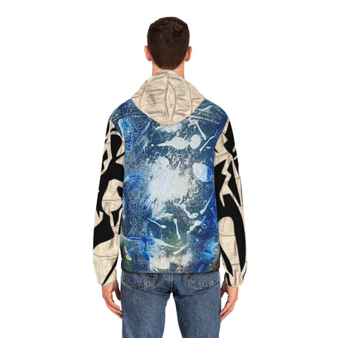 Men's Full-Zip HIP HOP ART Hoodie (AOP)