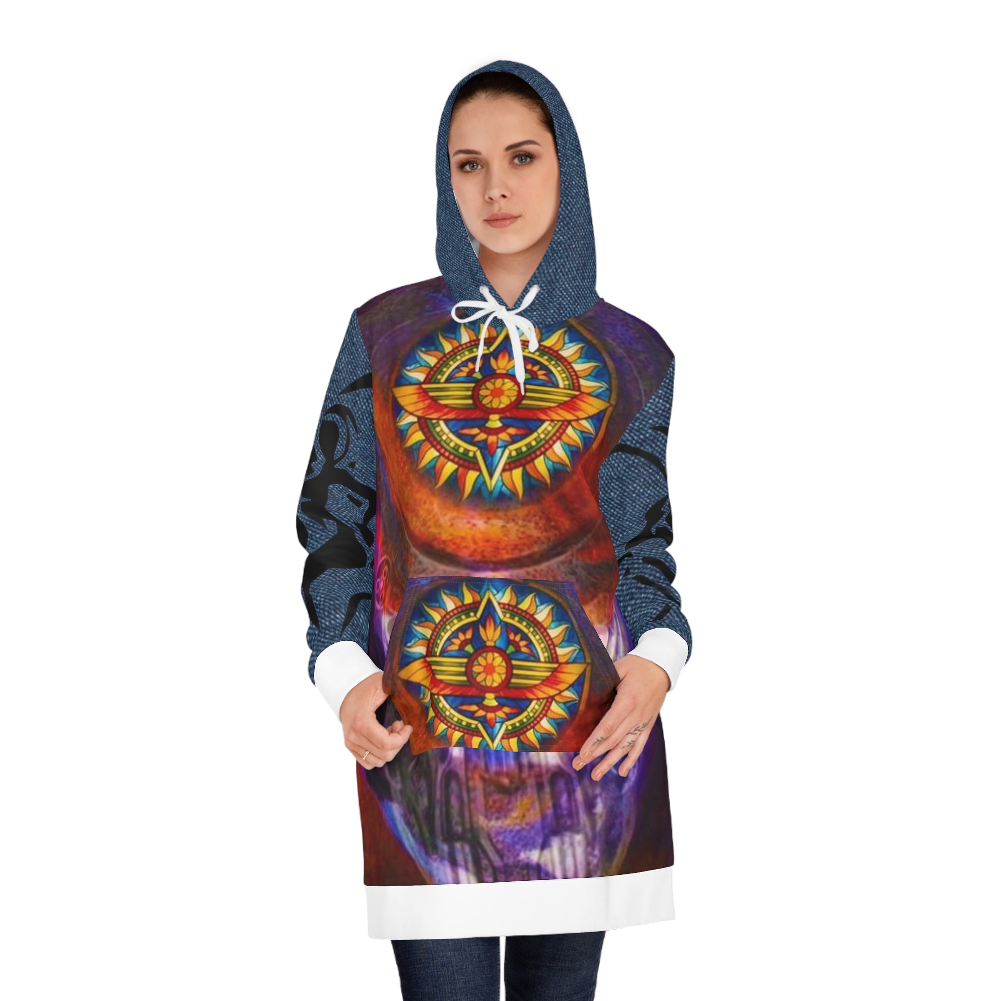 Women's HIP HOP ART Hoodie Dress (AOP)