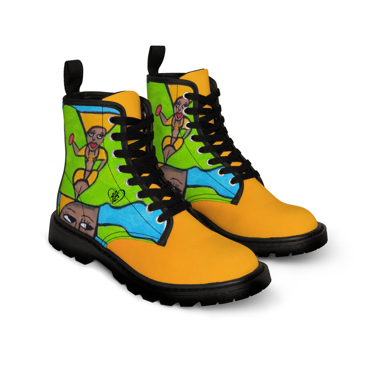 Men's Canvas  HIP HOP ART Boots