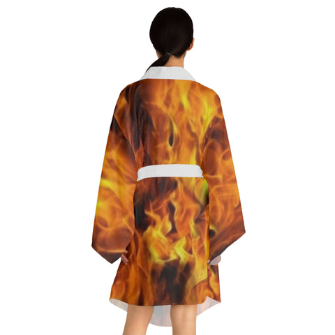 Long Sleeve  HIP HOP ART  Kimono Robe (AOP)