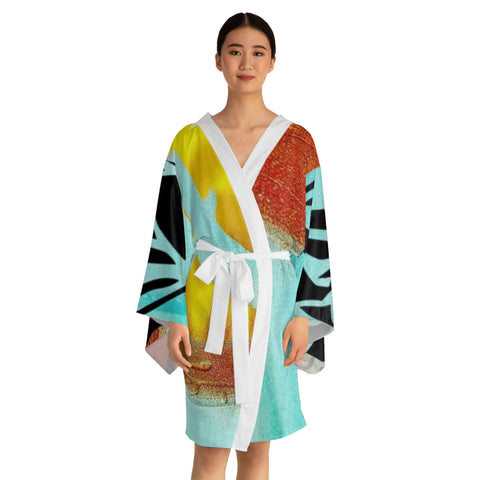 Long Sleeve  HIP HOP ART  Kimono Robe (AOP)
