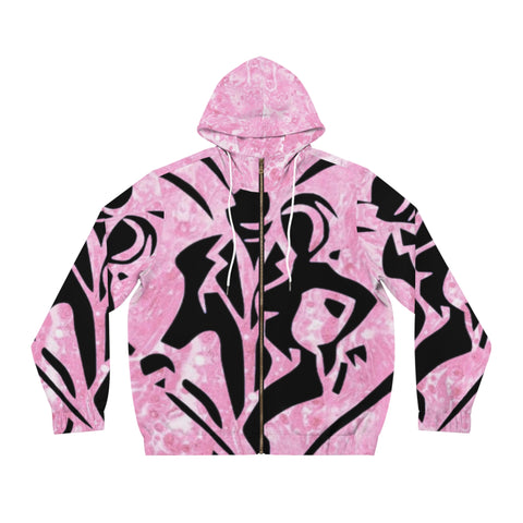 Men's Full-Zip  HIP HOP ART  Hoodie (AOP)