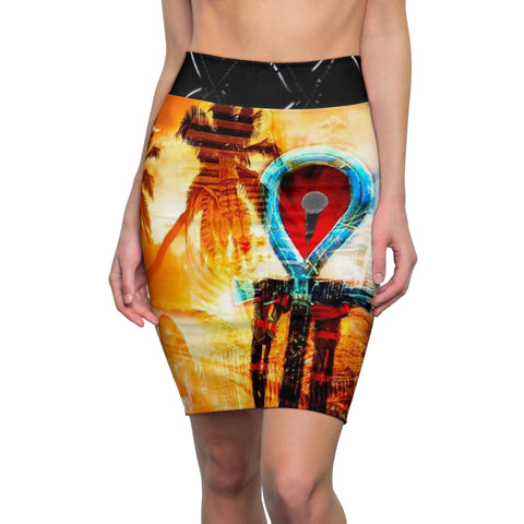 Women's HIP HOP ART Pencil Skirt (AOP)