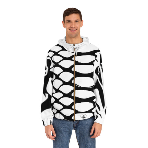 Men's Full-Zip  HIP HOP ART Hoodie (AOP)