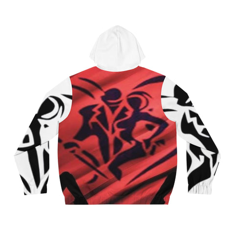 Men's Full-Zip HIP HOP ART Hoodie (AOP)