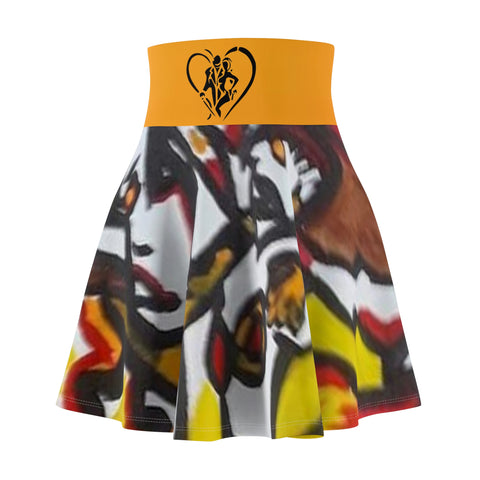 Women's  HIP HOP ART Skater Skirt (AOP)