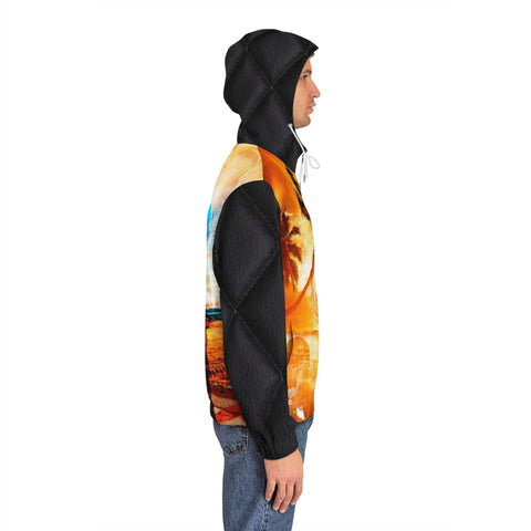 Men's Full-Zip HIP HOP ART Hoodie (AOP)