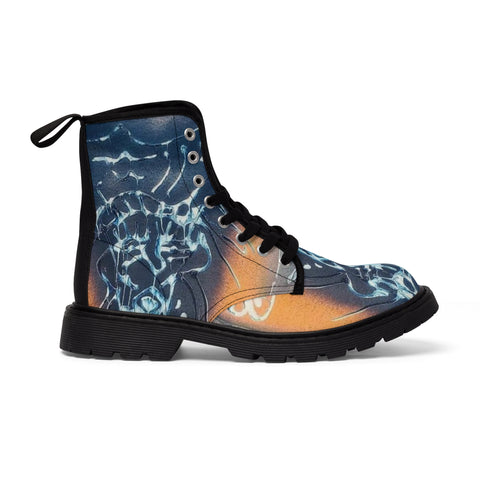 Men's  HIP HOP ART Canvas Boots