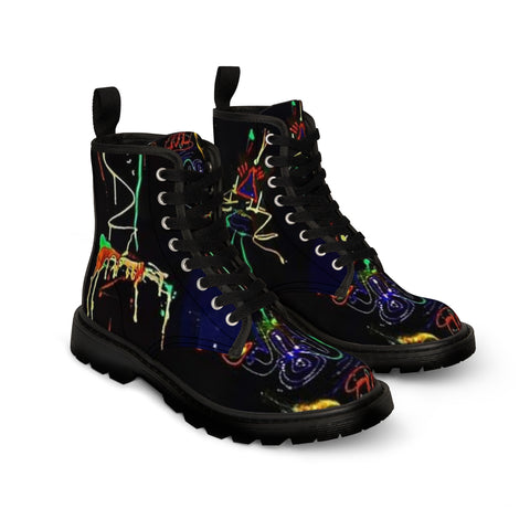 Men's Canvas HIP HOP ART Boots