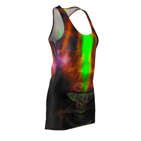 Women's Cut & Sew  HIP HOP ART Racerback Dress (AOP)