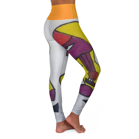 High Waisted HIP HOP ART Yoga Leggings (AOP)