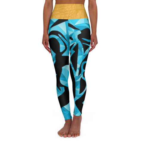 High Waisted  HIP HOP ART Yoga Leggings (AOP)
