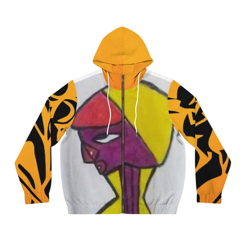 Men's Full-Zip  HIP HOP ART  Hoodie (AOP)