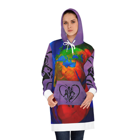 Women's HIP HOP ART Hoodie Dress (AOP)