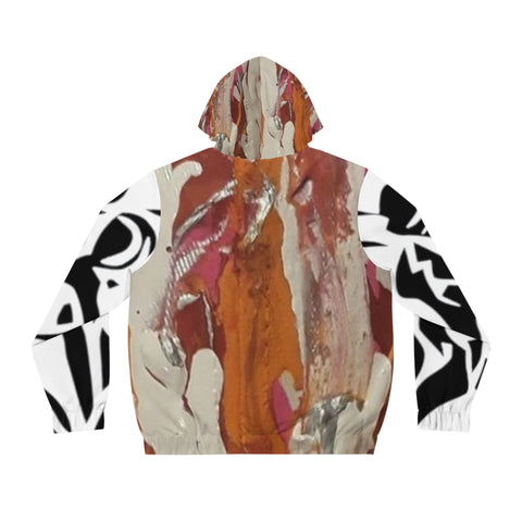 Men's Full-Zip HIP HOP ART Hoodie (AOP)