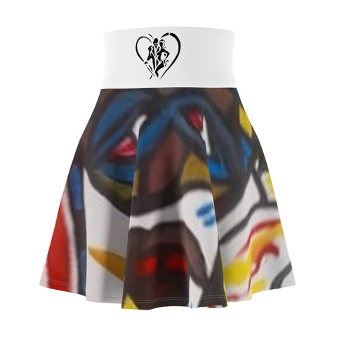 Women's HIP HOP ART Skater Skirt (AOP)