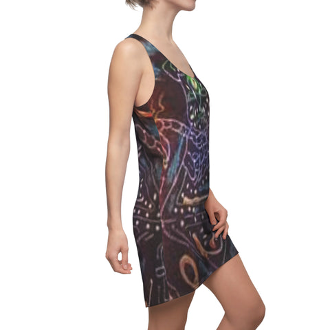 Women's Cut & Sew HIP HOP ART  Racerback Dress (AOP)