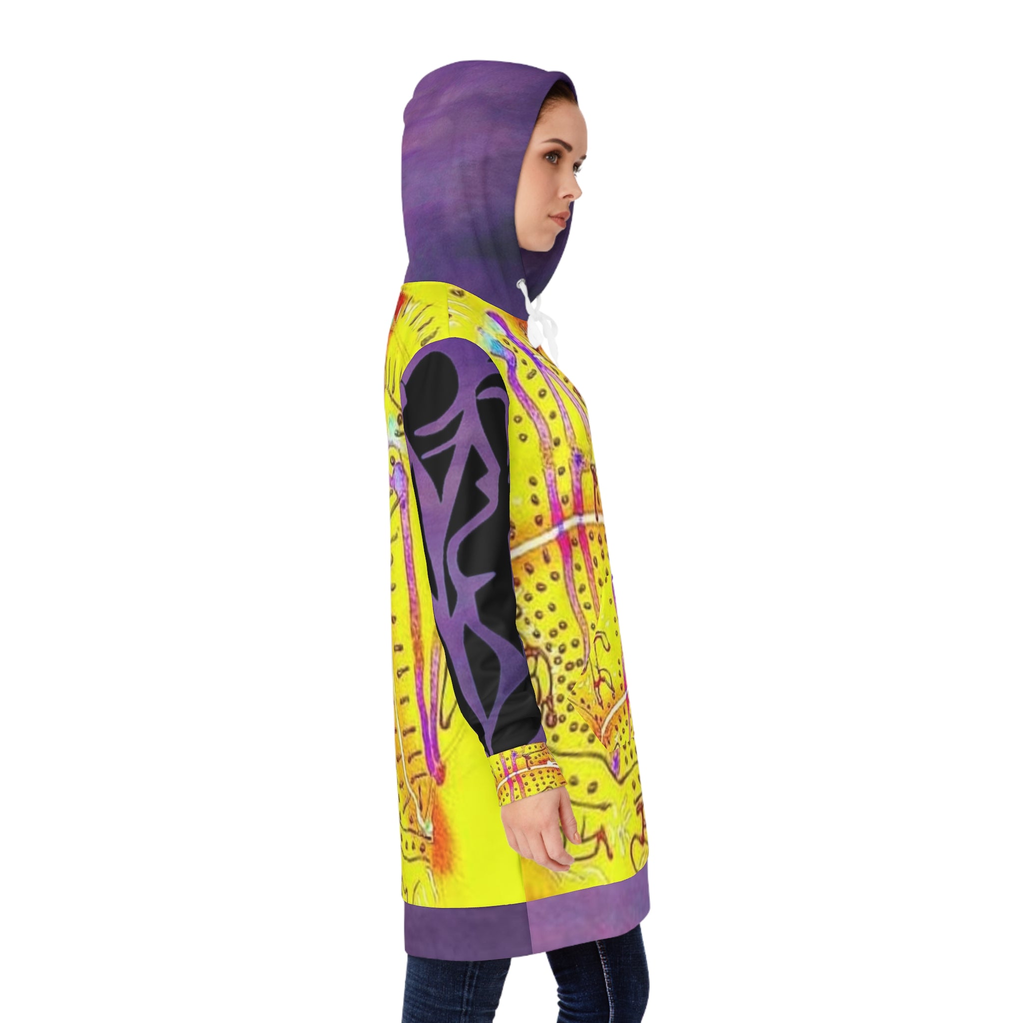 Women's HIP HOP ART Hoodie Dress (AOP)