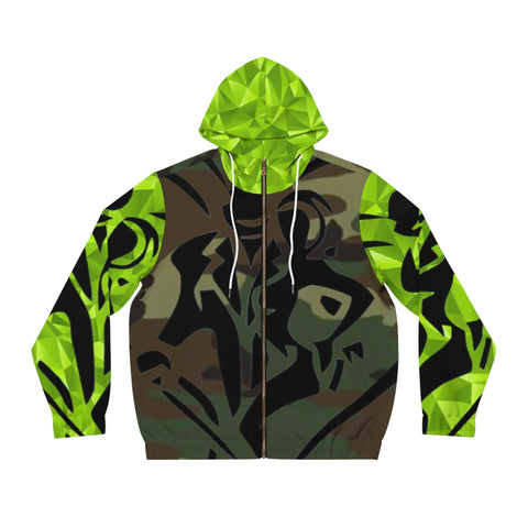 Men's Full-Zip HIP HOP ART Hoodie (AOP)