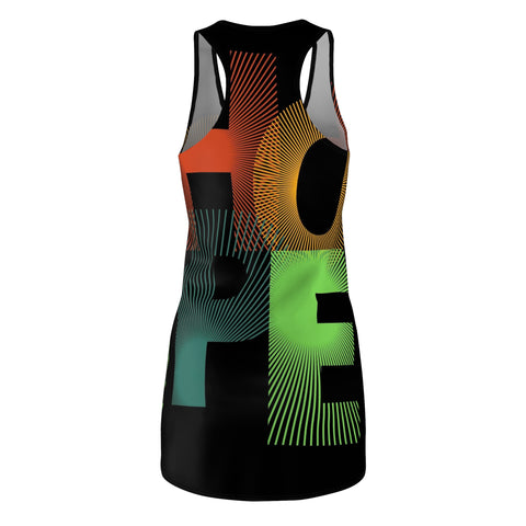 Women's Cut & Sew  HIP HOP ART Racerback Dress (AOP)