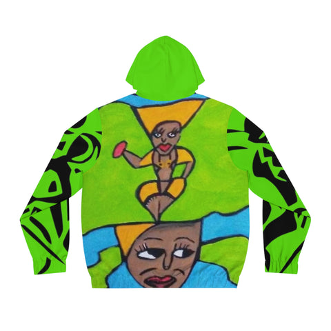 Men's Full-Zip  HIP HOP ART Hoodie (AOP)