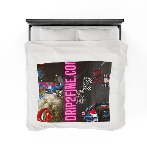 Velveteen HIP HOP ART Plush Blanket