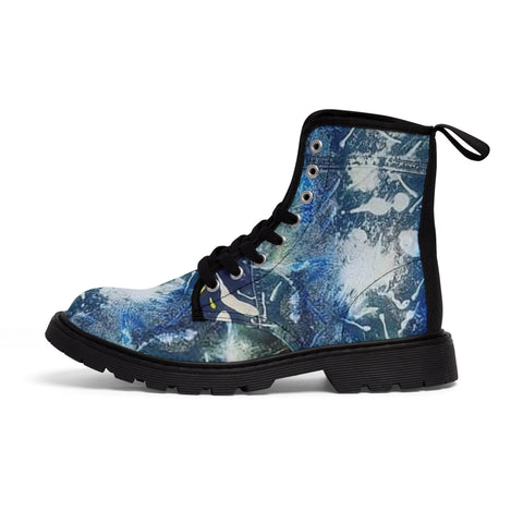 Men's  HIP HOP ART Canvas Boots