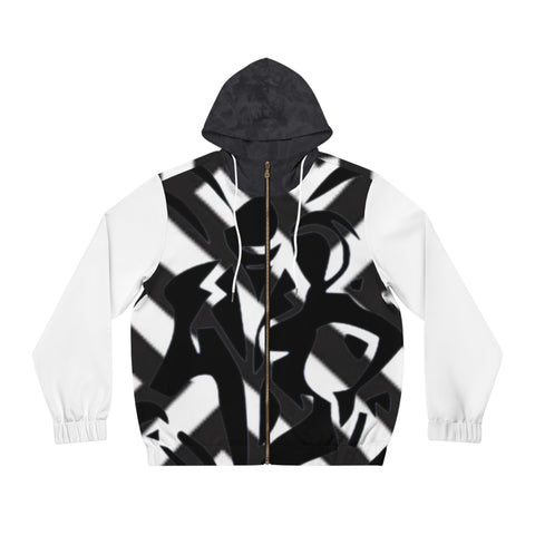 Men's Full-Zip  HIP HOP ART  Hoodie (AOP)