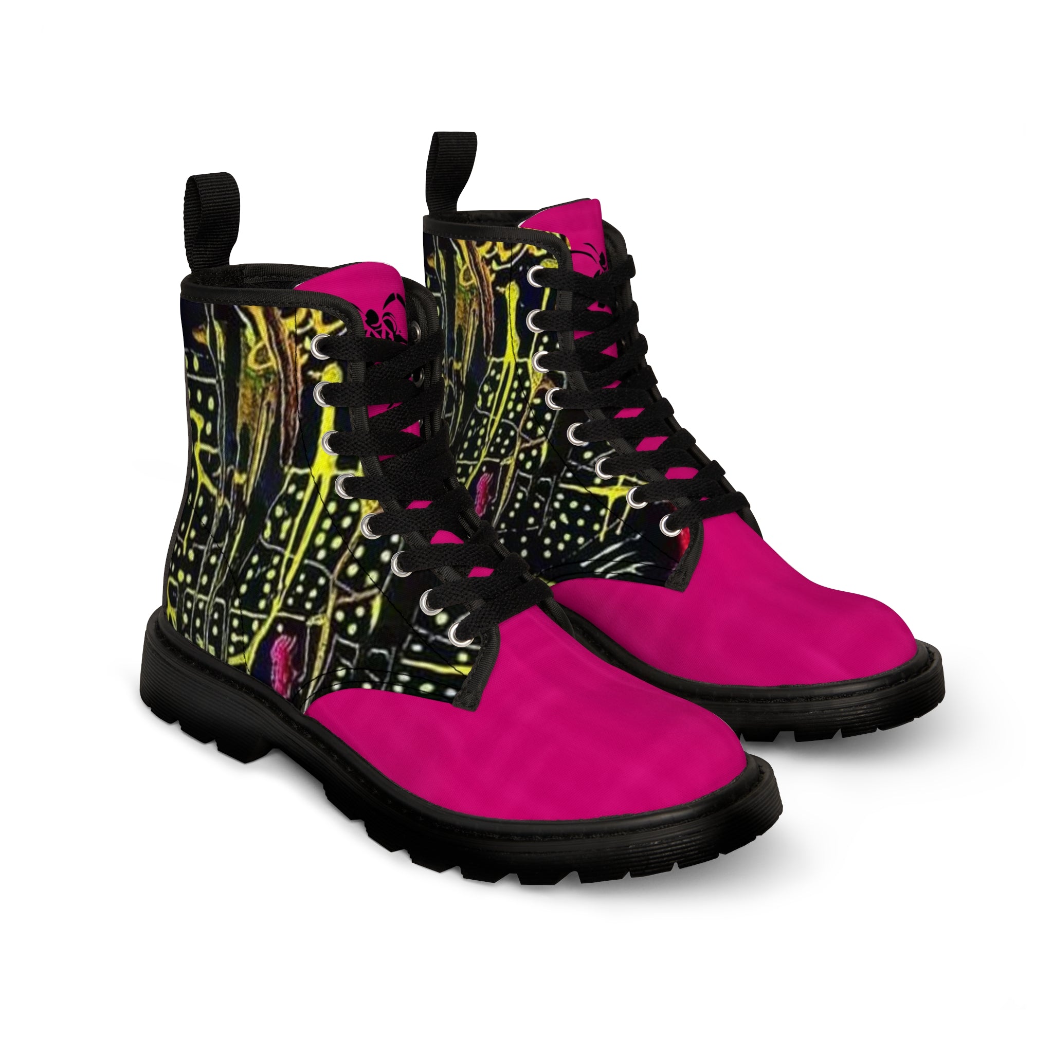 Women's HIP HOP ART Canvas Boots