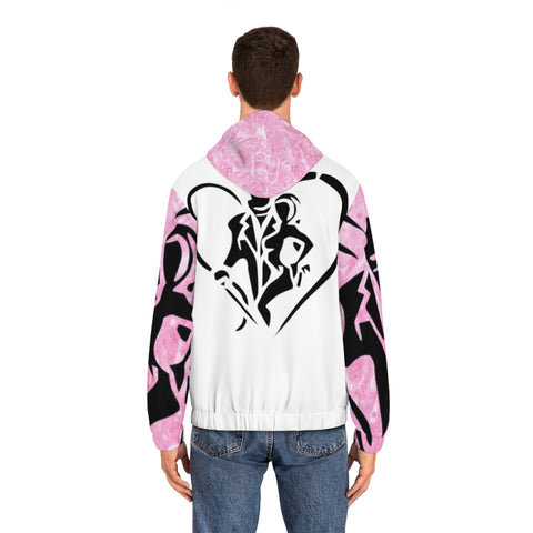 Men's Full-Zip HIP HOP ART Hoodie (AOP)