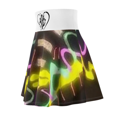 Women's  HIP HOP ART Skater Skirt (AOP)
