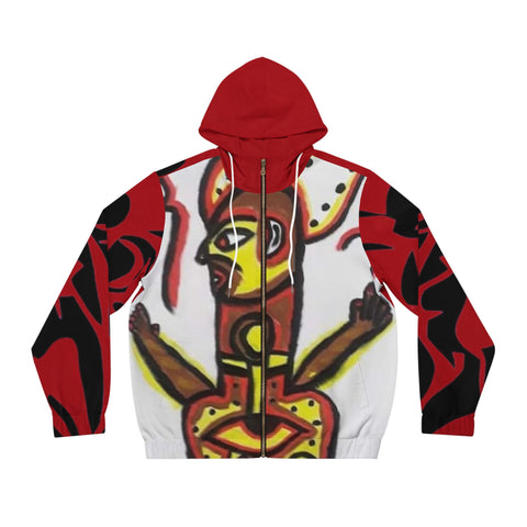 Men's Full-Zip HIP HOP ART Hoodie (AOP)