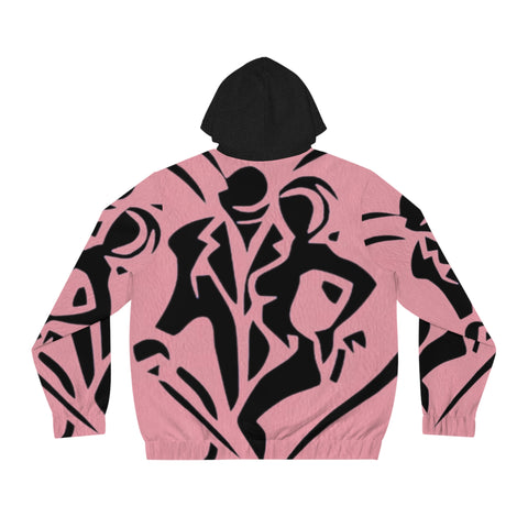 Men's Full-Zip  HIP HOP ART Hoodie (AOP)