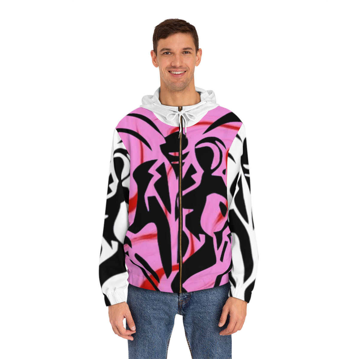 Men's Full-Zip  HIP HOP ART  Hoodie (AOP)