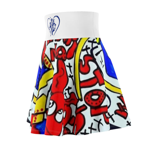 Women's  HIP HOP ART Skater Skirt (AOP)