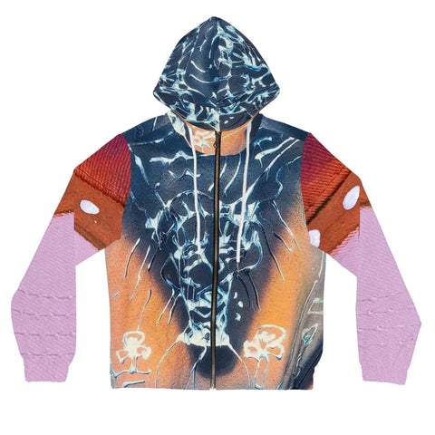 Women’s Full-Zip  HIP HOP ART Hoodie (AOP)