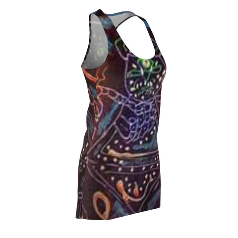 Women's Cut & Sew HIP HOP ART  Racerback Dress (AOP)
