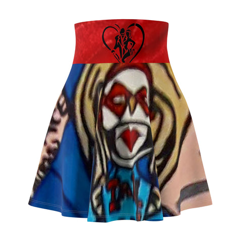 Women's  HIP HOP ART Skater Skirt (AOP)