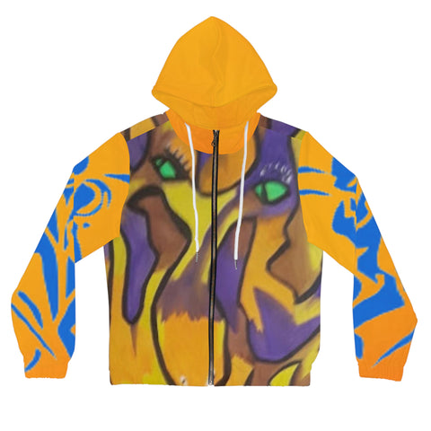 Women’s Full-Zip  HIP HOP ART Hoodie (AOP)